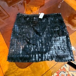 💕💕💕FAUX LEATHER LOVELY FRINGED MINI SKIRT NEW WITH TAGS!